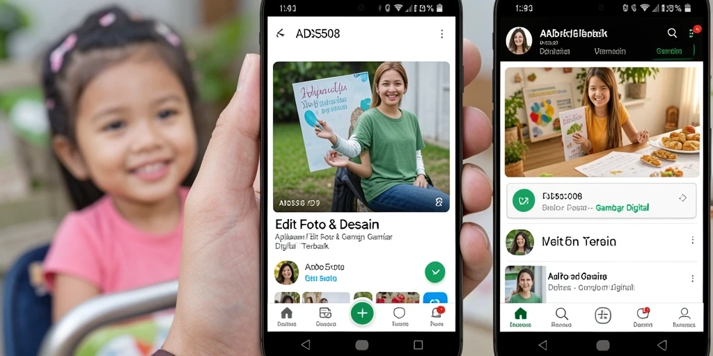 Antarmuka aplikasi Gambar Digital ADS508 yang modern dan intuitif.