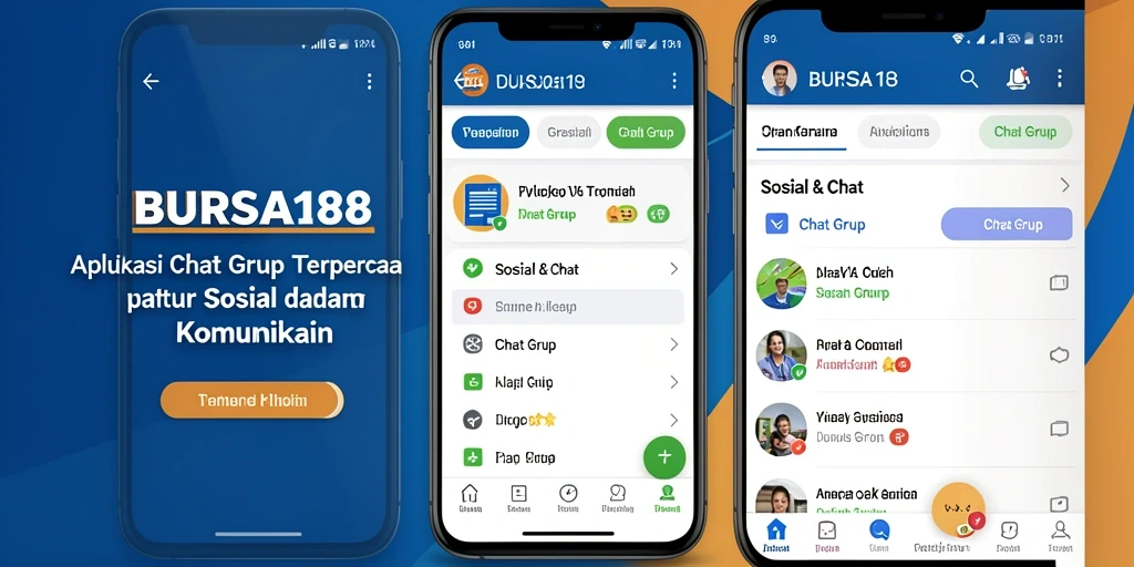 Antarmuka BURSA188 dengan fungsi Chat Grup yang menarik dan ramah pengguna.