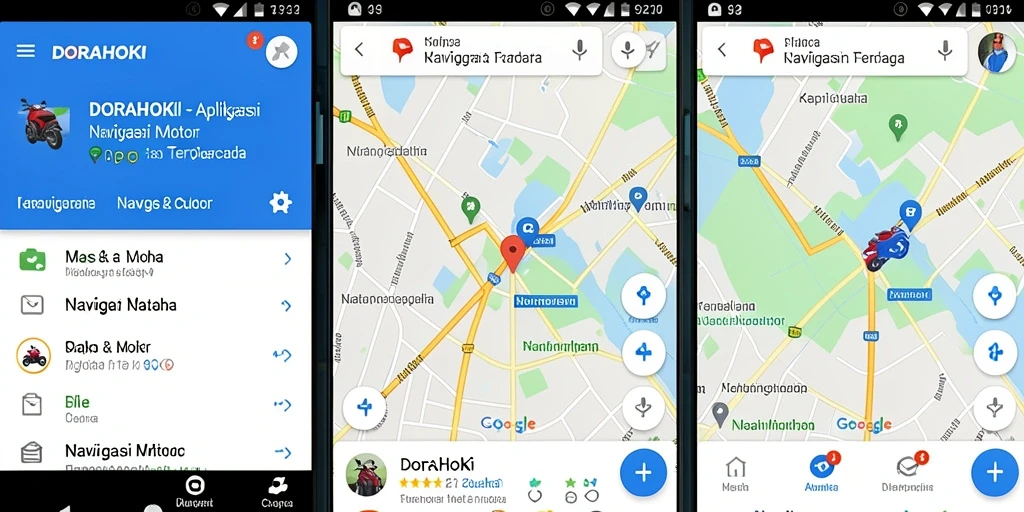 Antarmuka pengguna DORAHOKI yang sederhana dan informatif.