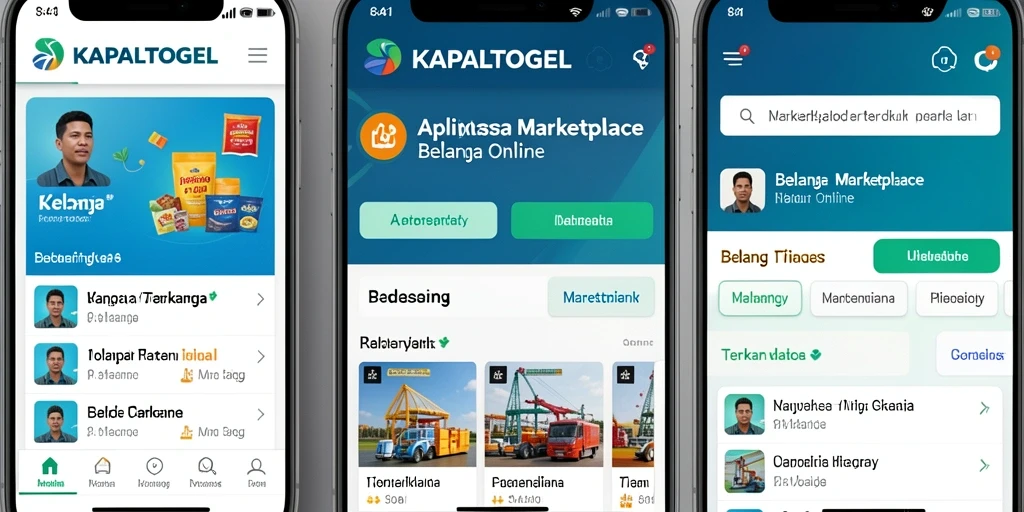 Tampilan antarmuka aplikasi KAPALTOGEL yang modern dan fungsional.