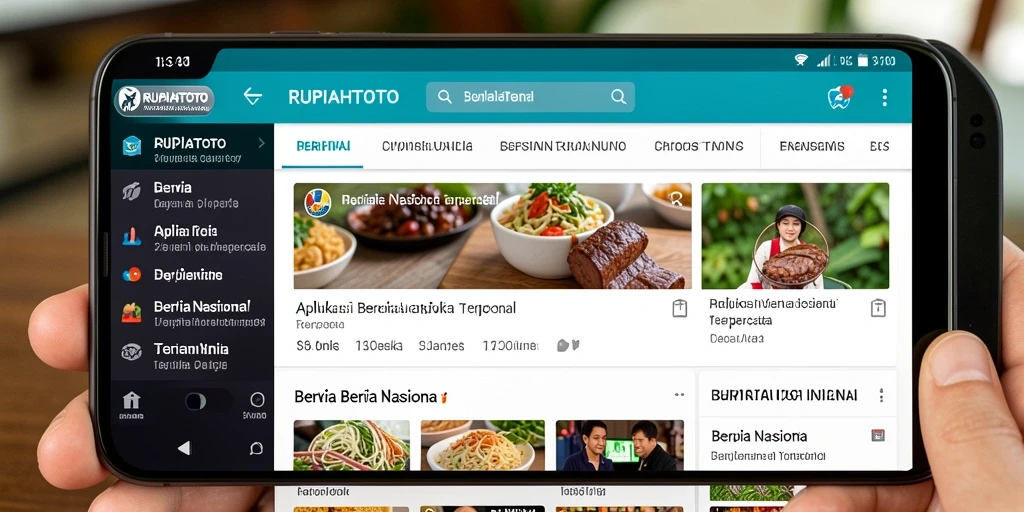 Antarmuka RUPIAHTOTO menampilkan berbagai berita terkini dan informatif.