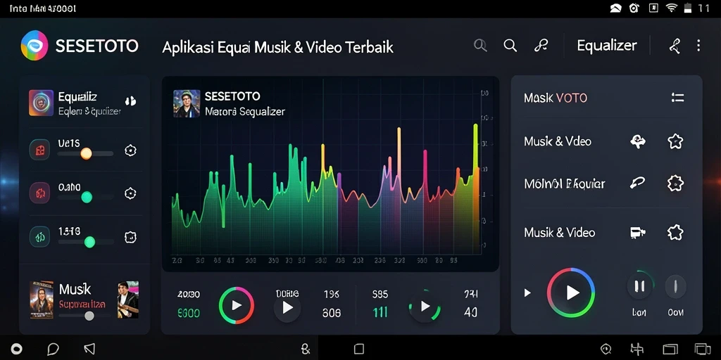 Antarmuka aplikasi SESETOTO dengan pengaturan Equalizer yang intuitif.
