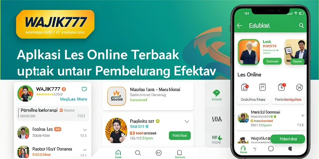 Antarmuka WAJIK777 yang ramah pengguna untuk pembelajaran online.