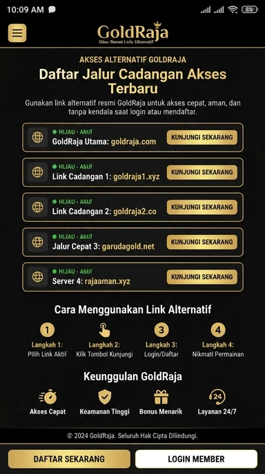 Link Alternatif Goldraja untuk Akses Aman dan Mudah