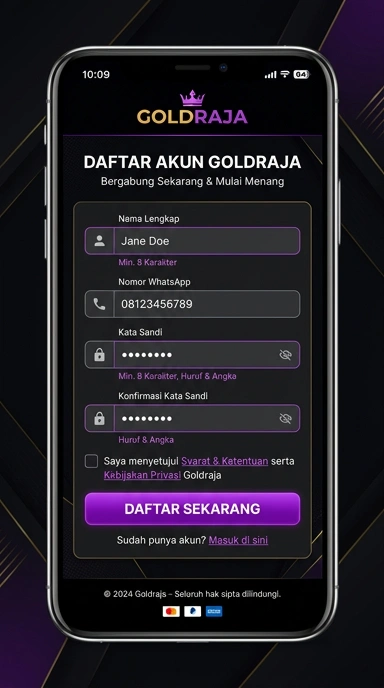 Panduan Registrasi Akun Goldraja untuk Pemula